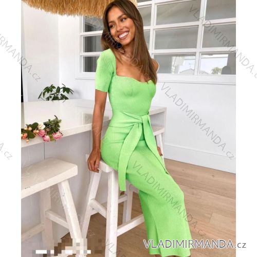 Women's Long Short Sleeve Dress (S/M ONE SIZE) ITALIAN FASHION IMPGM23S022
