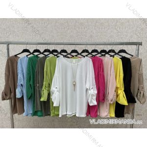 Kleid mit Knöpfen und geknöpften Damen (uni s-m) ITALIAN FASHION IM2203948