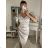 Women's elegant evening dress with straps (S/M ONE SIZE) ITALIAN FASHION IM3222IM322MONICA0 -   Dark turquoise
,   S/M