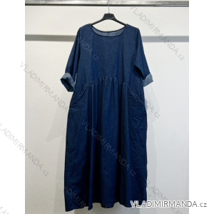 Women's 3/4 Long Sleeve Long Dress (S/M ONE SIZE) ITALIAN FASHION IMPLM2329530