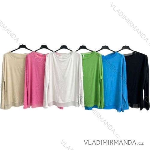 Langarm-T-Shirt für Damen (S/M EINHEITSGRÖSSE) ITALIAN FASHION IMPLM23224