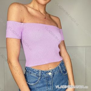 Top croptop krátký rukáv dámský (S/M ONE SIZE) ITALSKÁ MÓDA IMPBB2322184