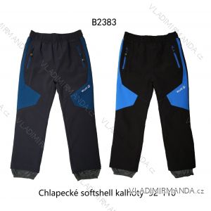 Kalhoty slabé softshellové dětské chlapecké (92-110) WOLF B2383