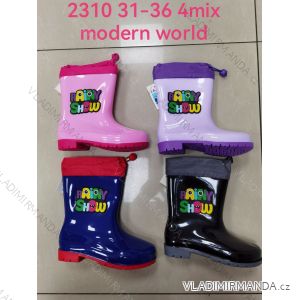 Gumovky čižmy detské dorast dievčenské aj chlapčenské (31-36) MODERN WORLD OBMW232310