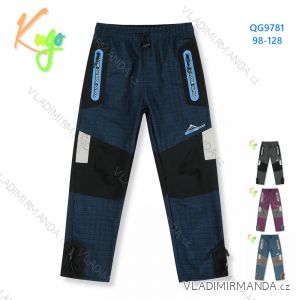 Nohavice outdoor dlhé detské dievčenské a chlapčenské (98-128) KUGO QG9781/9650