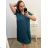 Šaty krátký rukáv dámské nadrozměr (2XL/3XL ONE SIZE) ITALSKá MóDA IM423ROMA