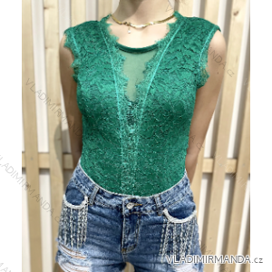 Body krajkové bez rukávu dámské (S/M ONE SIZE) ITALSKÁ MÓDA IMPDY23XD3594
