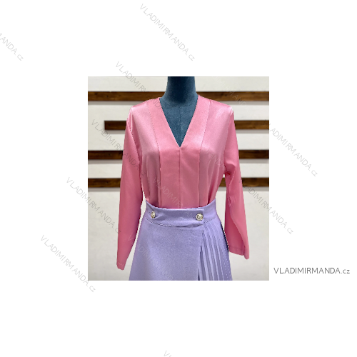 Tunika/halenka  dlouhý rukáv dámská (S/M ONE SIZE) ITALSKÁ MÓDA IMPDY23HEF1090