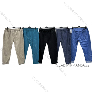 Kalhoty strečové dlouhé  dámské (L/XL ONE SIZE) ITALSKÁ MÓDA IMD23130