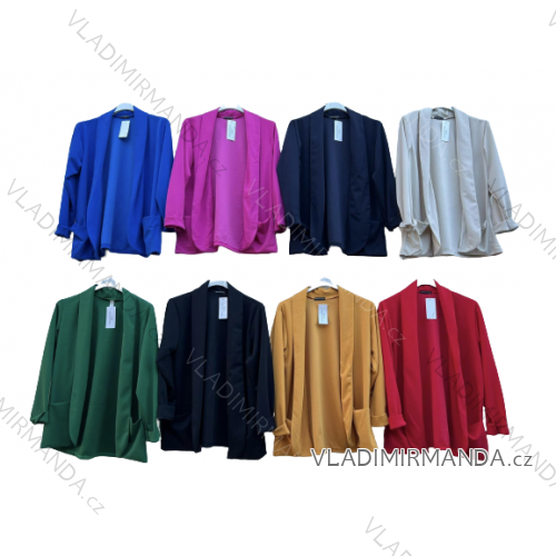 Sako/cardigan dlouhý rukáv dámské (L/XL ONE SIZE) ITALSKÁ MÓDA IMD23135
