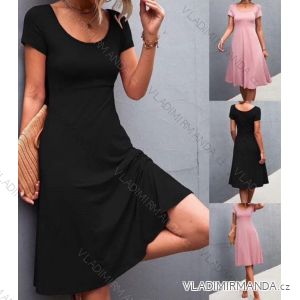 Women's Casual Cotton Short Sleeve Dress (S/M/L ONE SIZE) ITALIAN FASHION IMC23153