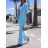 Souprava/komplet elegantní sako a kalhoty dlouhé dámská (S/M ONE SIZE) ITALSKÁ MÓDA IMD23162