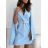 Women's Long Sleeve Elegant Belted Overalls/Dress (S/M ONE SIZE) ITALIAN FASHION IMM23m27030
