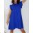 Sommerkleid mit Rüschen, kurzärmelig, Baumwolle, Damen (S/M/L Einheitsgröße) ITALIAN FASHION IMM23M20814