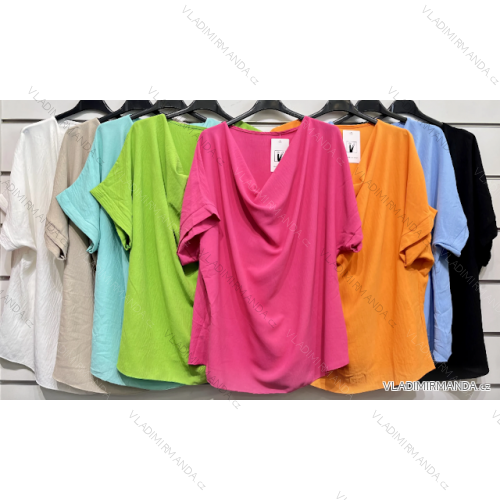 Tunika krátky rukáv dámska (S/M ONE SIZE) TALIANSKA MÓDA IMPSH2323027