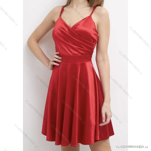 Women's elegant evening dress with straps (S/M ONE SIZE) ITALIAN FASHION IMPSH235258