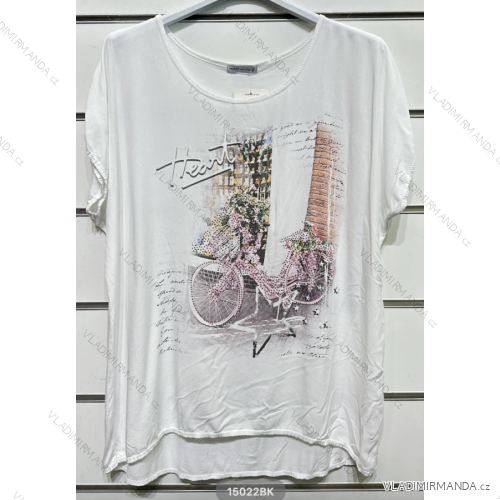 Women's Short Sleeve T-Shirt (S/M ONE SIZE) ITALIAN FASHION IMPSH2315022BK