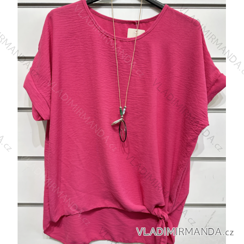 Women's Short Sleeve Pendant Tunic (S/M ONE SIZE) ITALIAN FASHION IMPSH2310508
