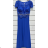 Women's Long Elegant Casual Short Sleeve Dress (S/M ONE SIZE) ITALIAN FASHION IMPSH2380706 white S / M
