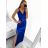 Šaty elegantní společenské na ramínka dámské (S/M ONE SIZE) ITALSKÁ MÓDA IM321608