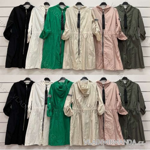 Women's Long Sleeve Slim Shearling Hooded Long Sleeve Jacket (S/M ONE SIZE) ITALIAN FASHION IMW23YTQ095