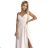299-6 CHIARA elegantes Maxikleid mit Trägern - beige