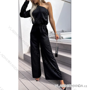 Souprava kalhoty dlouhé a top dlouhý rukáv dámská (S/M ONE SIZE) ITALSKÁ MÓDA IMPGM233365