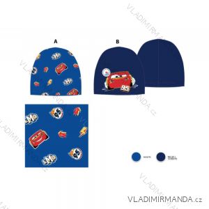 Súprava čiapky a nákrčník cars detská chlapčenská (52-54 cm) SETINO CAR23-1125/1126