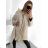 Women's oversized jacket oversize (UNI XL / 2XL) ITALIAN FASHION IMD20763 M / L béžová