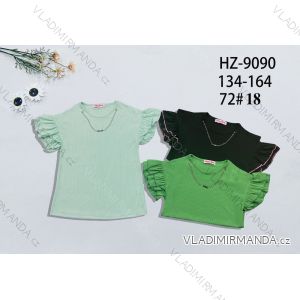 Tričko s volánky krátký rukáv dorost dívčí (134-164) ACTIVE SPORT ACT23HZ-9090