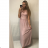 Women's long sleeveless party dress (S/M ONE SIZE) ITALIAN FASHION IMM238524