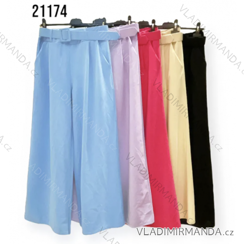 Nohavice dlhé s opaskom dámske (S/M ONE SIZE) TALIANSKA MÓDA IMPHD2321174