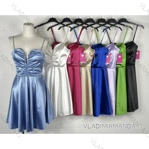 Women's elegant strapless dress (S/M ONE SIZE) ITALIAN FASHION IMPBB23B23397