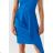 Šaty společenské krátký rukáv dámské (36-56) POLSKÁ MÓDA PMLMR23SIMONA blue 36