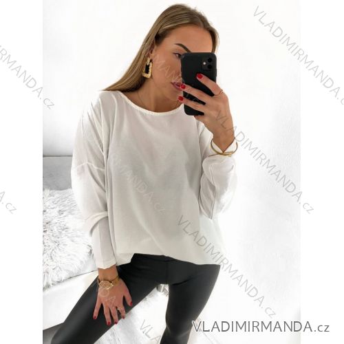 Langarm-Tunika/Bluse für Damen (S/M/L/XL/2XL Einheitsgröße) ITALIAN FASHION IMPGM235734