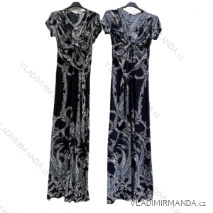 Icecool Short Sleeve Women's Long Dress (M/L-XL/2XL) ITALIAN FASHION IMD22191