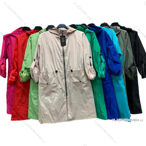 Bunda jarní s kapucí dámská (L/XL ONE SIZE) ITALSKá MóDA IMC23212