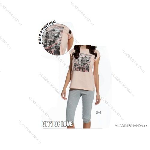 Pyžamo 3/4 dámské a dorostenecké dívčí (158-176) CORNETTE 581/22