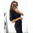 Long dress for women (UNI s-m) ITALIAN FASHION IMM20FL5620 S/M black