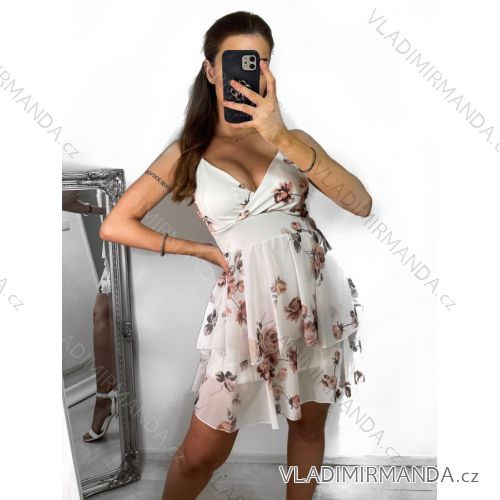 Women's Strapless Summer Dress (S/M ONE SIZE) ITALIAN FASHION IMPSH2321216B
