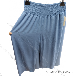 Kalhoty letní dlouhé dámské nadrozměr (XL/2XL ONE SIZE) ITALSKÁ MÓDA IMBM23039