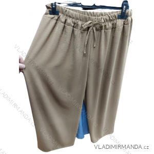 Kalhoty letní dlouhé dámské nadrozměr (XL/2XL ONE SIZE) ITALSKÁ MÓDA IMBM23043