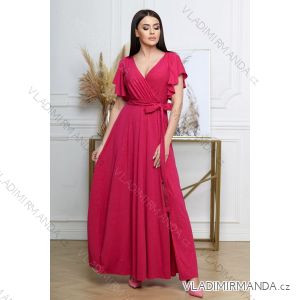 Women's Long Formal Short Sleeve Dress (36-54) POLISH FASHION PMLMR23ALICE