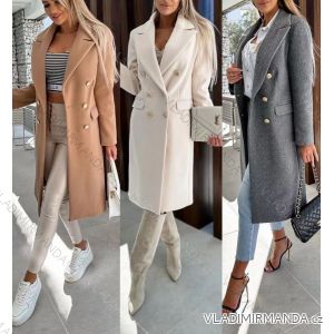 Kabát flaušový dlouhý rukáv dámský (S/M ONE SIZE) ITALSKÁ MÓDA IMWE23726
