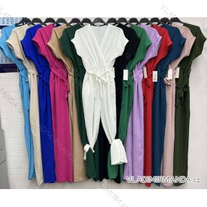 Overal dlouhý elegantní krátký rukáv dámský (S/M ONE SIZE) ITALSKÁ MÓDA IMWD23823