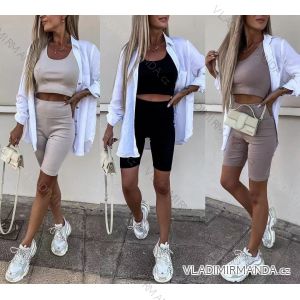 Souprava letní top a kraťasy dámská (S/M ONE SIZE) ITALSKÁ MÓDA IMWE23935