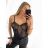 Šaty letní na ramínka dámské (S/M ONE SIZE) ITALSKÁ MÓDA IMPBB22B21841 S/M black