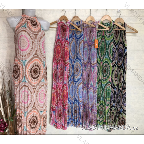 Women's Sleeveless Long Dress (S/M ONE SIZE) ITALIAN FASHION IMPGM23104992