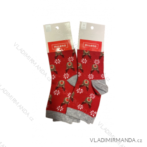Ponožky Vánoční veselé slabé dětské (29-31,32-34) POLSKÁ MODA DPP21444