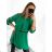Elegant Long Sleeve Dress Women (S / M.ONE SIZE) ITALIAN FASHION IMM211302 S/M black